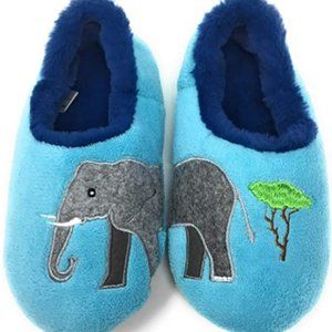 Blue Elephant House Slippers